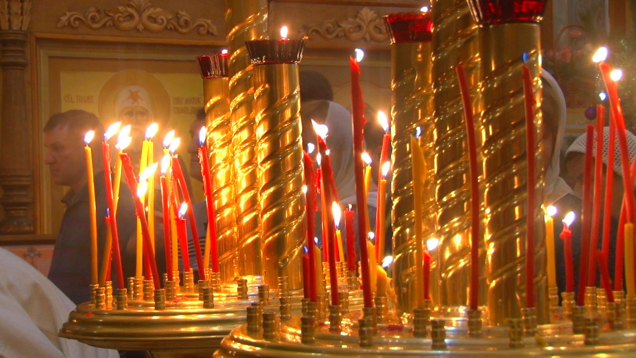 Рождественская служба в лениногорской церкви