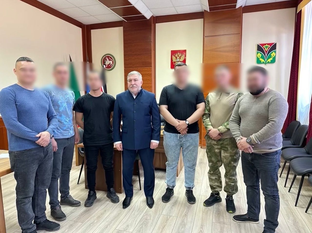 Глава района встретился с прибывшими в отпуск мобилизованными