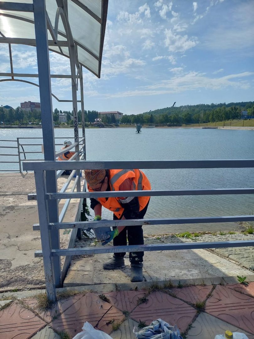 В Лениногорске продолжается работа по благоустройству города