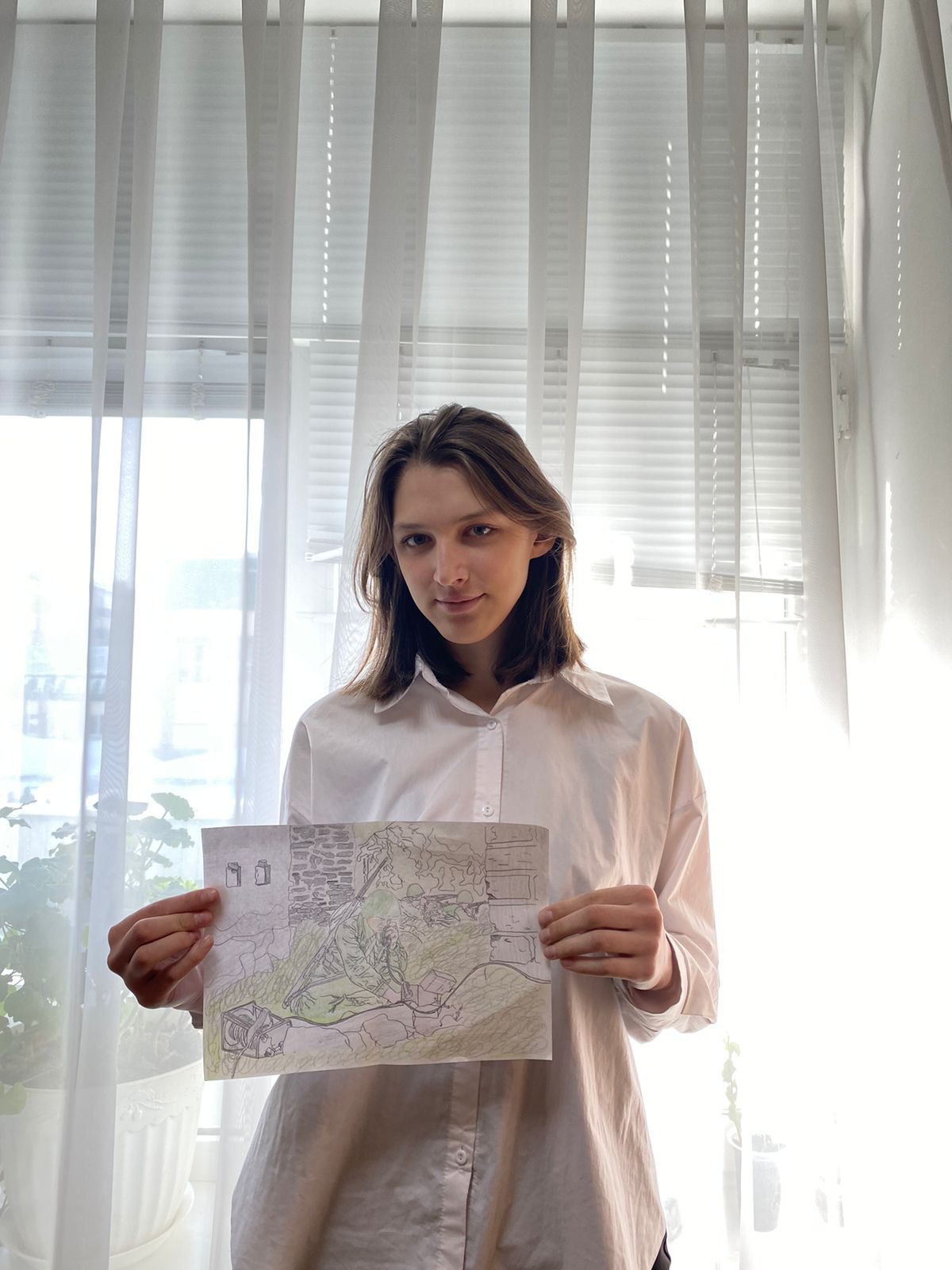 В Лениногорске состоялась выставка рисунков на тему Великой̆ Отечественной войны