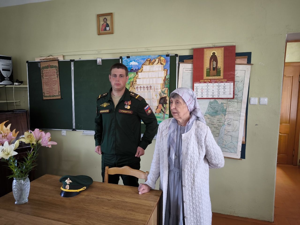 В воскресной школе Лениногорска состоялась встреча юных прихожан с солдатом-срочником