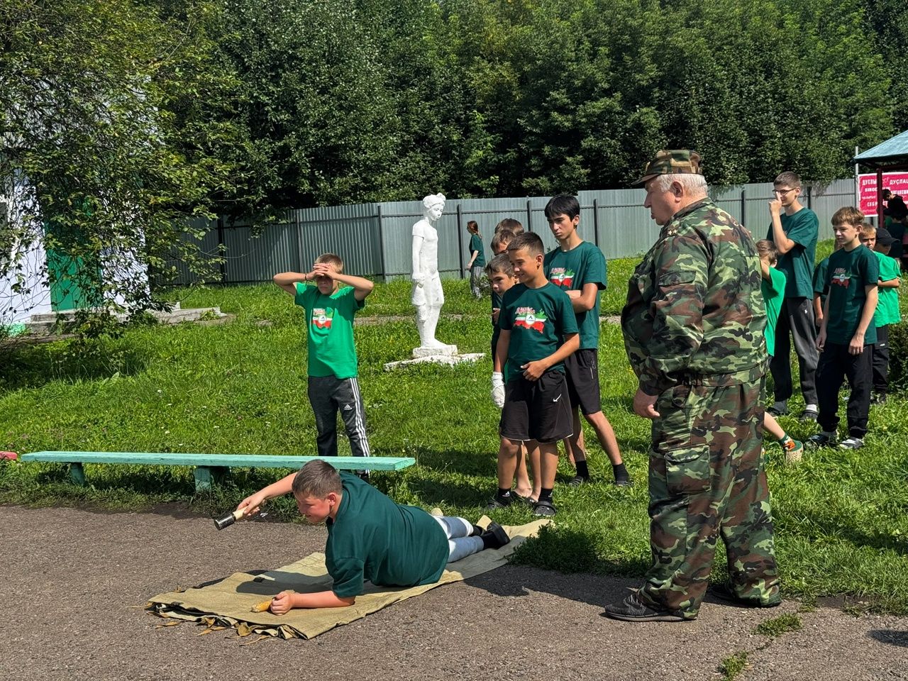 В Лениногорске в детском оздоровительном лагере прошли патриотические игры