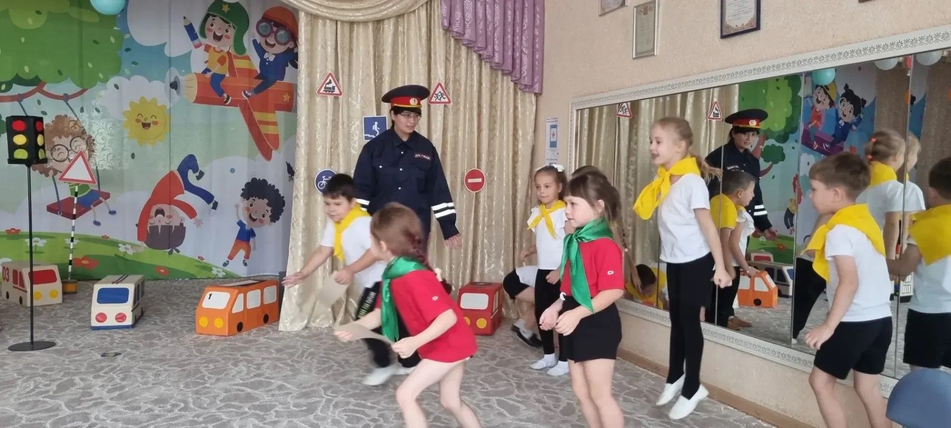 В детском саду № 29 Лениногорска прошло веселое мероприятие по правилам дорожного движения