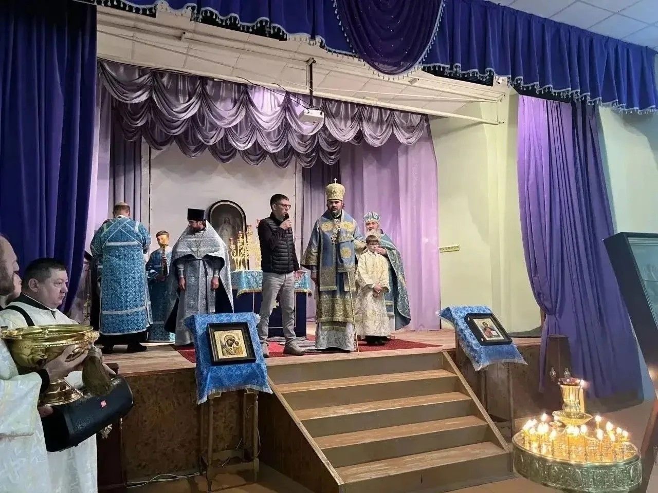 В Лениногорском районе в храме состоялась Божественная литургия