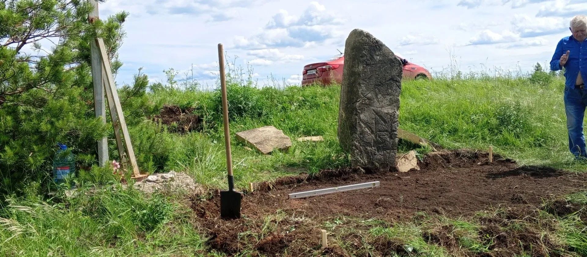 В Лениногорске подготовлена площадка для установки памятного камня в честь погибших бойцов в 1918 году
