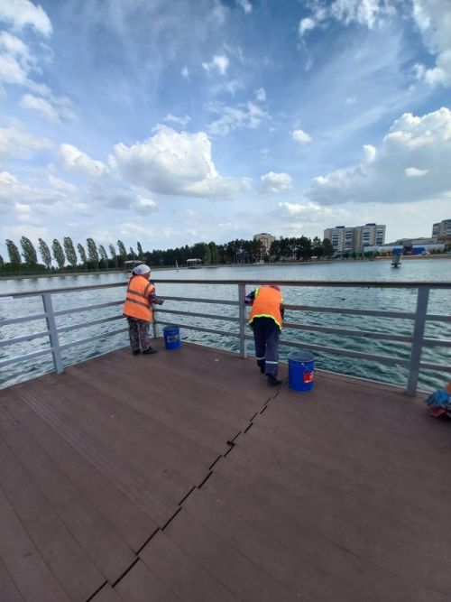 В Лениногорске продолжается работа по благоустройству города