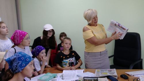 В Лениногорске ребята из дворовых лагерей побывали на телеканале «Лениногорск 24»