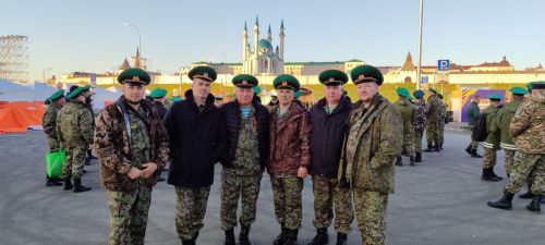 Ветераны-пограничники из Лениногорска приняли участие в репетиции Парада Победы в Казани