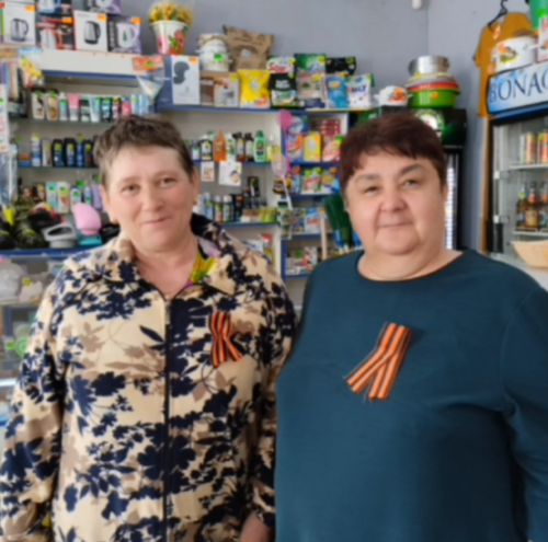 В селе Мичурино Лениногорского района прошла акция «Георгиевская ленточка»
