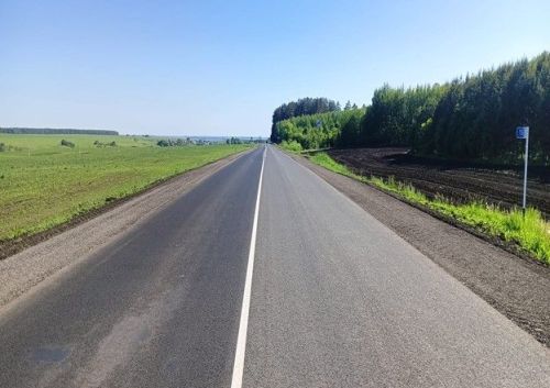 В Татарстане по нацпроекту отремонтирован участок автодороги Муслюмкино — Билярск