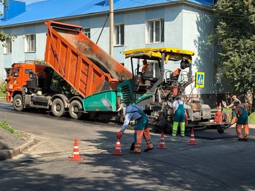 В Лениногорске ведутся дорожные работы