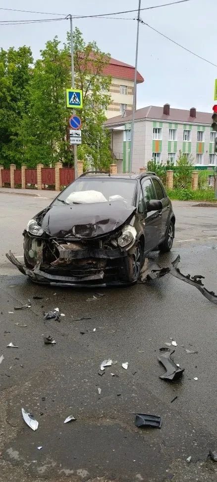 В Лениногорске в результате аварии серьезно пострадала пассажир машины