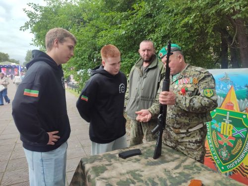 В Лениногорске прошла мобильная выставка «На защите границ»