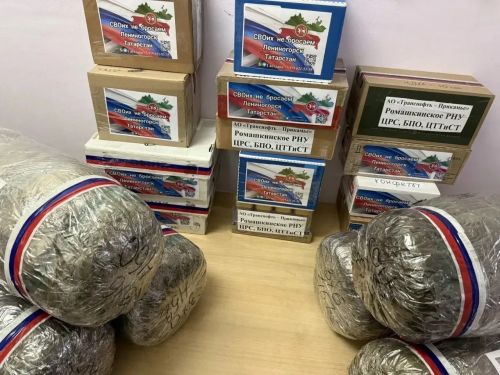 Морские пехотинцы с СВО поблагодарили лениногорцев за гумгруз