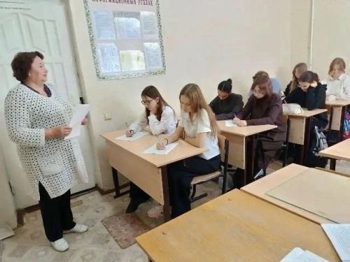 В Лениногорске будущие педагоги присоединились к Всероссийскому диктанту