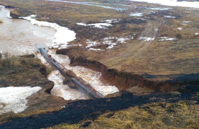 В Рыбно-Слободском районе из-за размыва плотины может затопить село Кугарчино