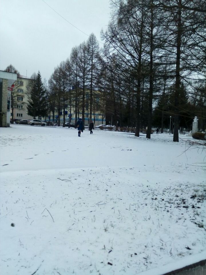Снежная весна в Лениногорске