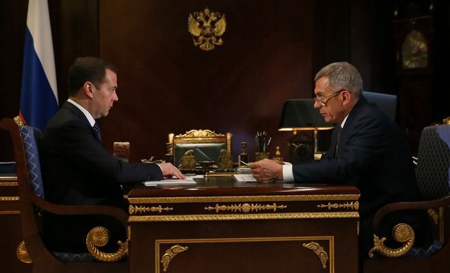 Минниханов рассказал Медведеву об экономических достижениях Татарстана