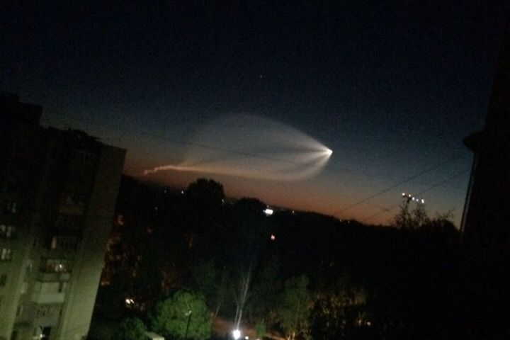 В Татарстане в ночном небе увидели след ракеты, запустившей «Глонасс-М»