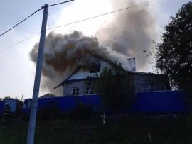 В Лениногорске ликвидировали крупный пожар
