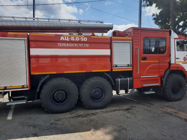 Новая пожарная машина в Лениногорске