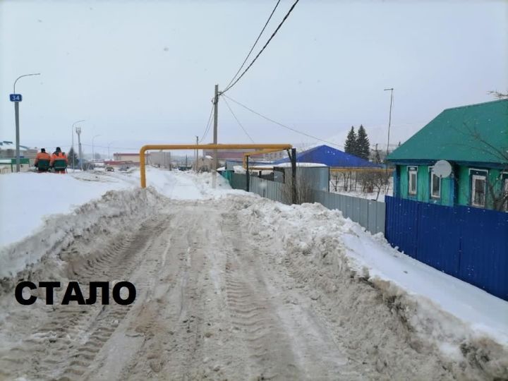 Жительница села Шугурово через социальные сети обратилась с жалобой по вопросу некачественной очистки снега
