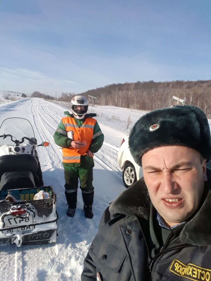 В Лениногорском районе проходят рейды по правильной эксплуатации снегоходов