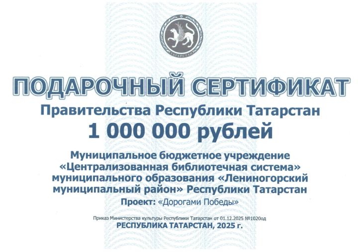 Библиотечная система Лениногорска выиграла грант в миллион рублей