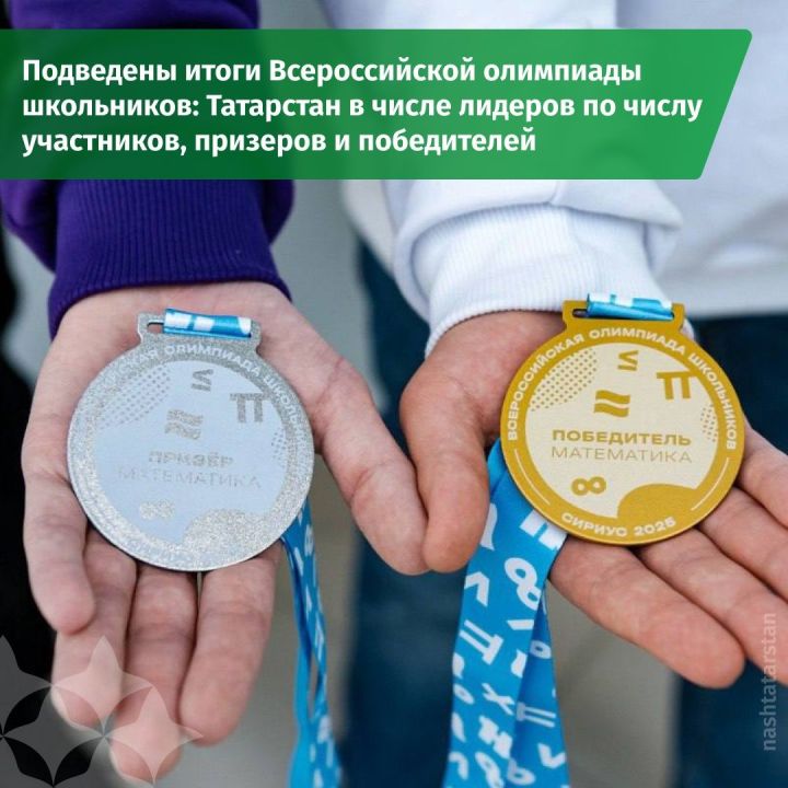 Татарстан вошел в десятку лидеров по количеству участников и числу победителей и призеров финала Всероссийской олимпиады школьников