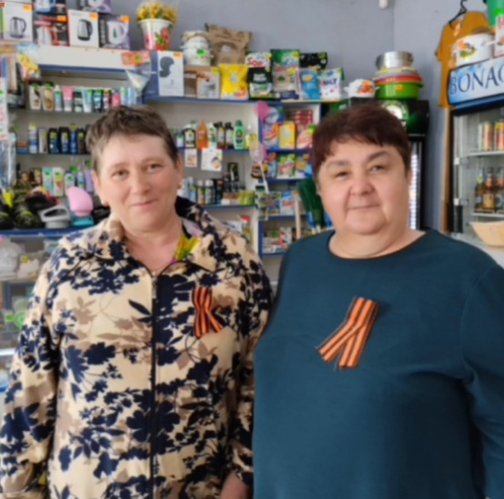 В селе Мичурино Лениногорского района прошла акция «Георгиевская ленточка»
