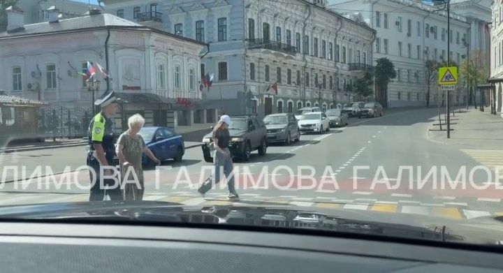 Галимова показала, как сотрудник ДПС помог бабушке перейти дорогу в Казани