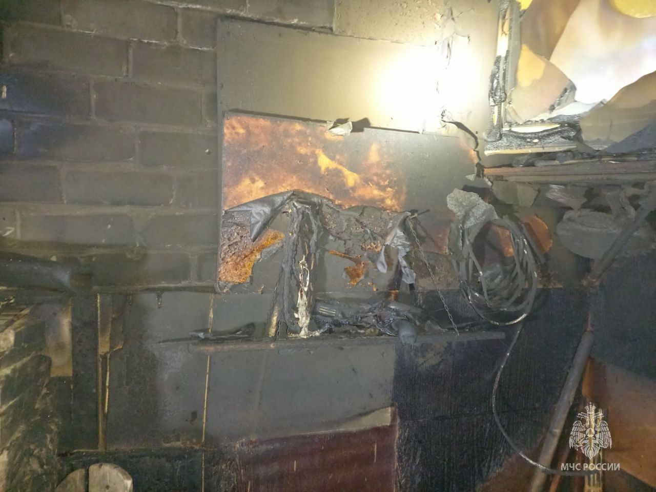 На пожаре в Татарстане погибли два человека