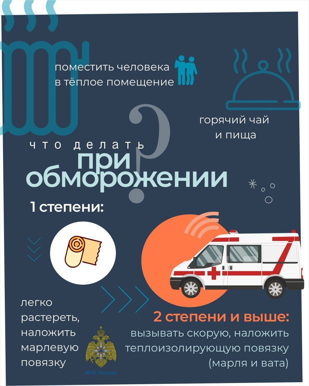 Как избежать обморожения: советы от МЧС России