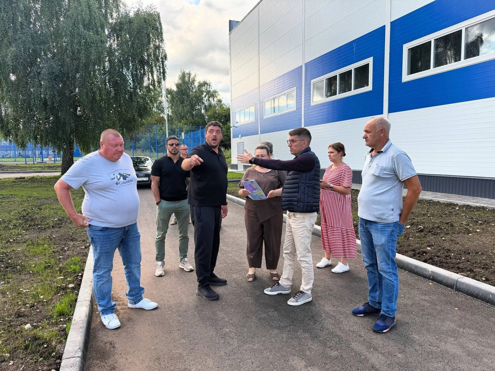 В Лениногорске завершается строительство нового крытого футбольного манежа