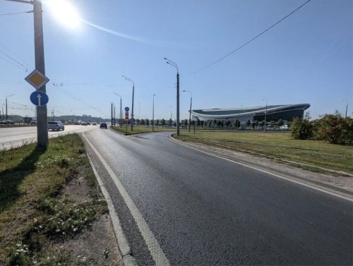 В Казани по дорожному нацпроекту отремонтировали пр. Хусаина Ямашева