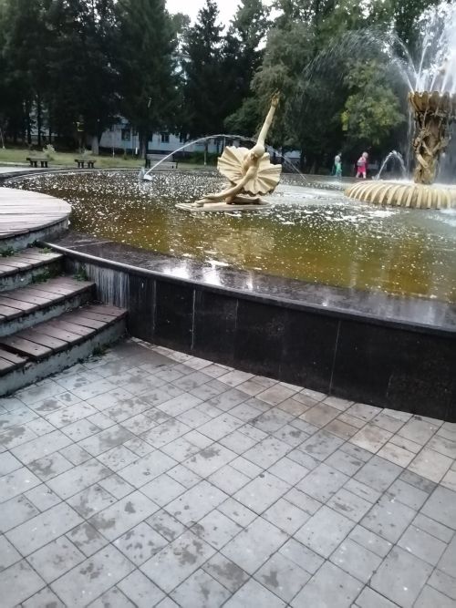 В Лениногорске пострадала балерина на знаменитом городском фонтане