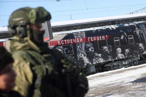 У «Поезда Победы» в Казани открылся пункт отбора на контрактную службу