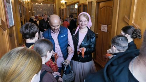 В храме Святой Троицы Лениногорска прошла акция «Георгиевская ленточка»
