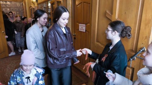 В храме Святой Троицы Лениногорска прошла акция «Георгиевская ленточка»