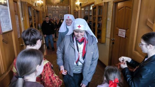 В храме Святой Троицы Лениногорска прошла акция «Георгиевская ленточка»