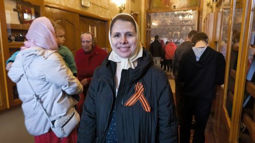 В храме Святой Троицы Лениногорска прошла акция «Георгиевская ленточка»
