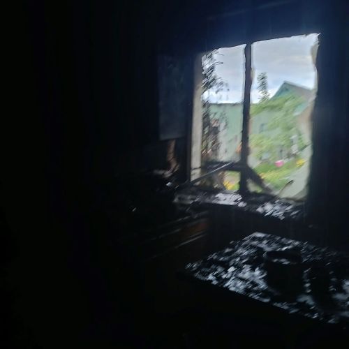 В Лениногорском районе произошел пожар