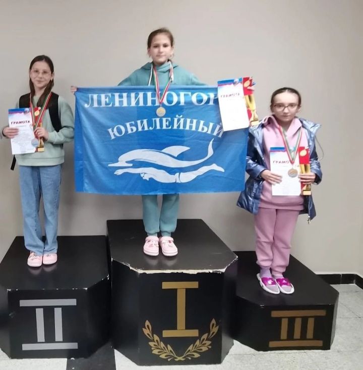 Лениногорские пловцы завоевали золото, серебро и бронзу на республиканских соревнованиях