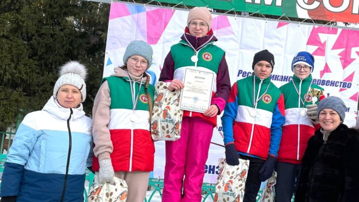 Команда Лениногорского детского дома заняла 2 место в республиканском первенстве по лыжным гонкам