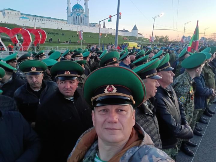 Ветераны-пограничники из Лениногорска приняли участие в репетиции Парада Победы в Казани