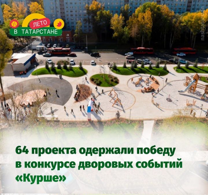 В Татарстане объявили победителей народного конкурса дворовых событий «Күрше»
