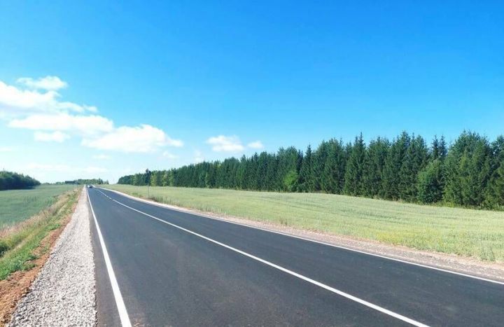 В Татарстане по нацпроекту отремонтировали дорогу «Казань – Ульяновск» – Камское Устье